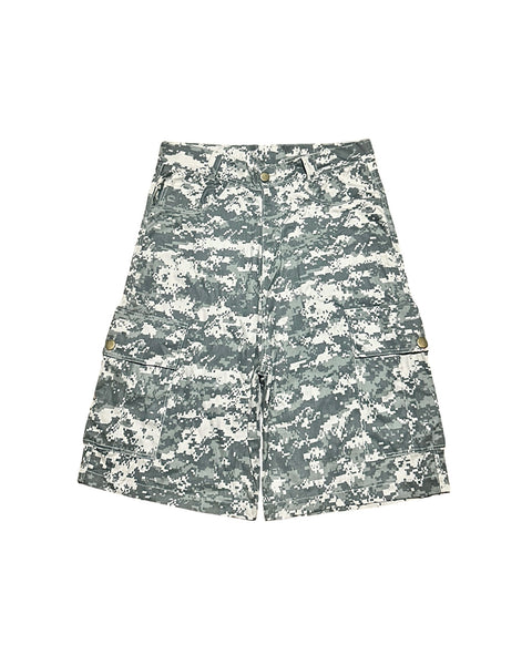 FORTE® Digital Camouflage Long Cargo Shorts