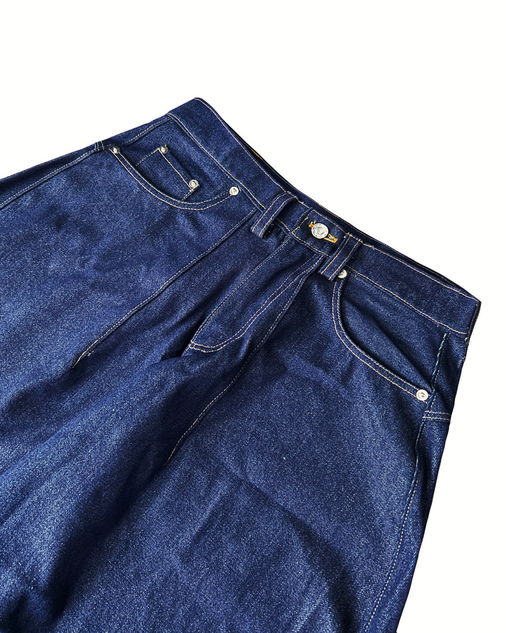 FORTE® HEAVY INDIGO BARREL RAW DENIM PANTS