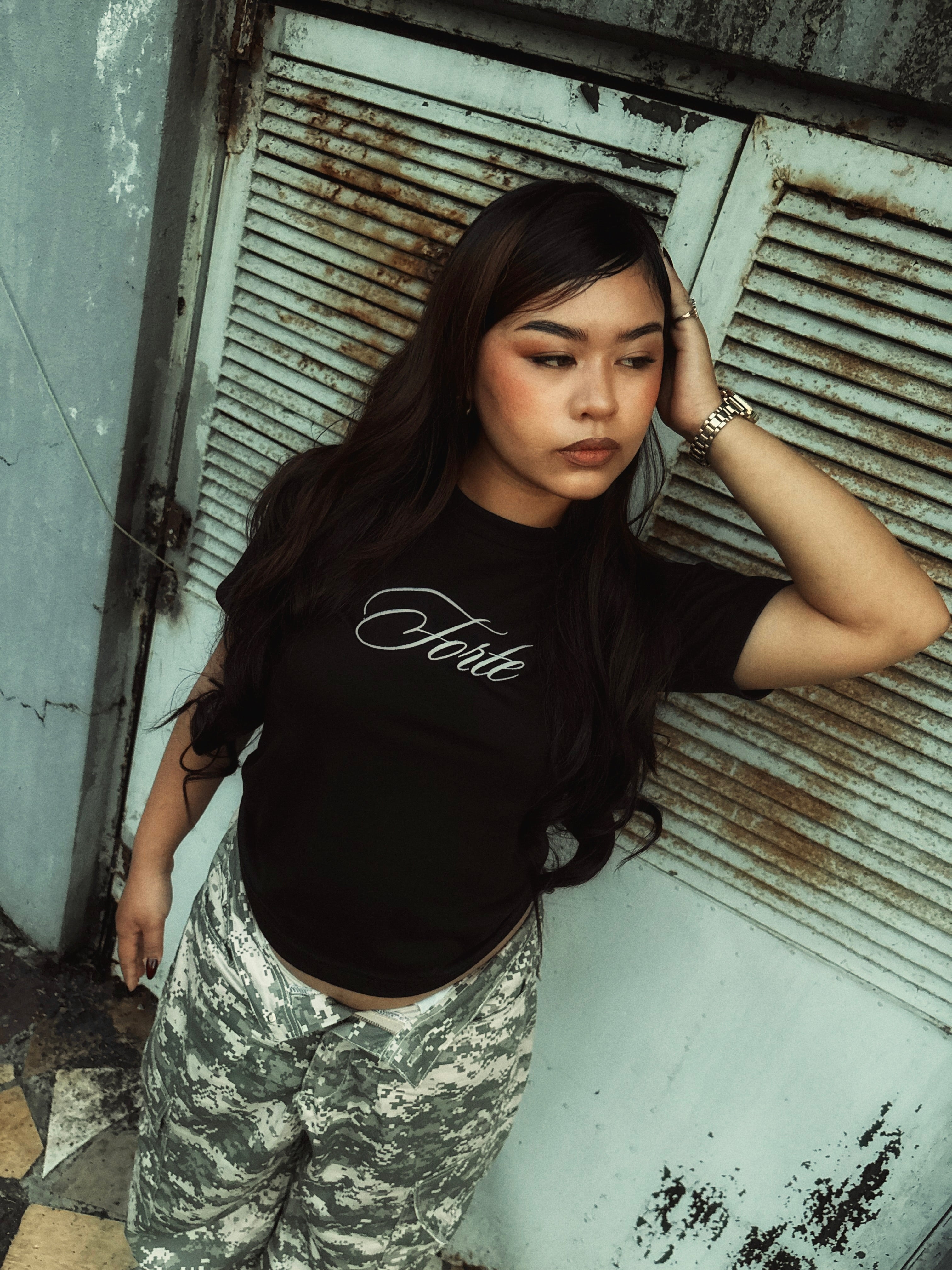 FORTE® - Embroidered Cursive Logo Baby Tee