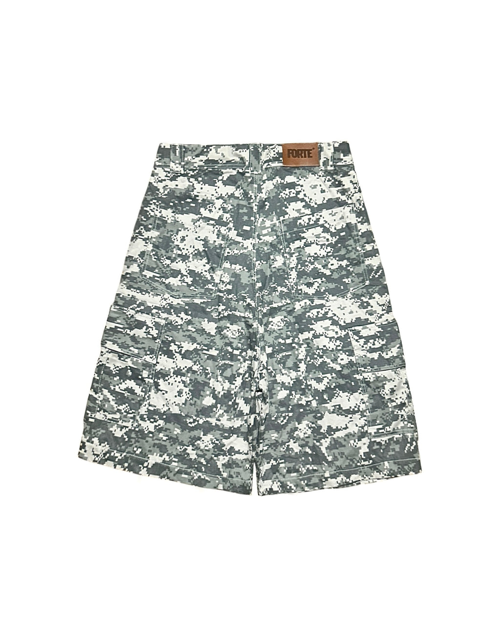 FORTE® Digital Camouflage Long Cargo Shorts