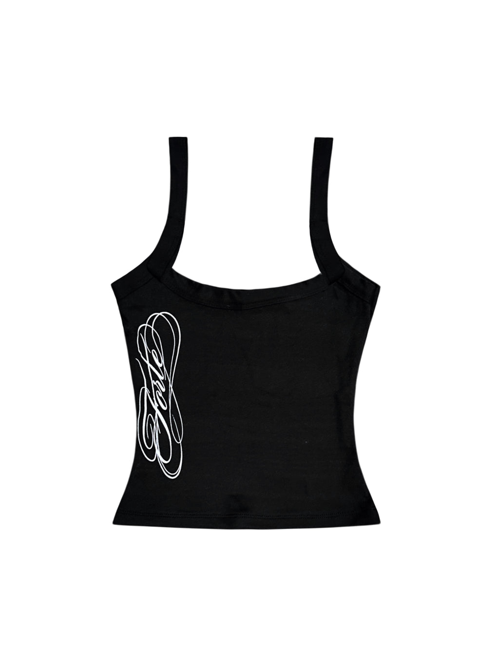 FORTE® - CALLIGRAPHY BLACK TANKTOP