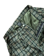 FORTE® - CHECKERED LONG PLEATED WOOL SHORT