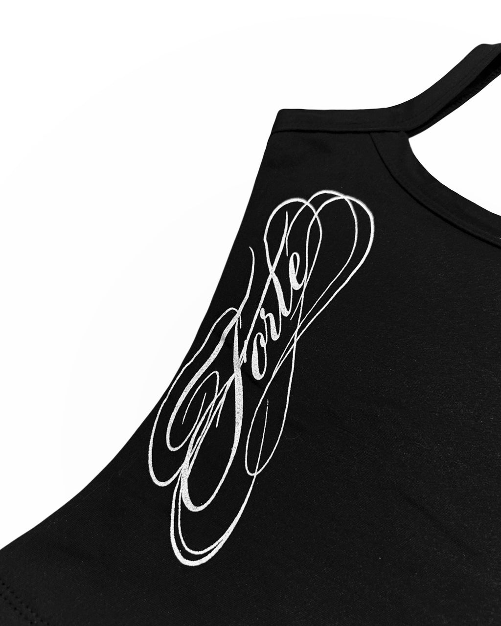 FORTE® - CALLIGRAPHY BLACK TANKTOP
