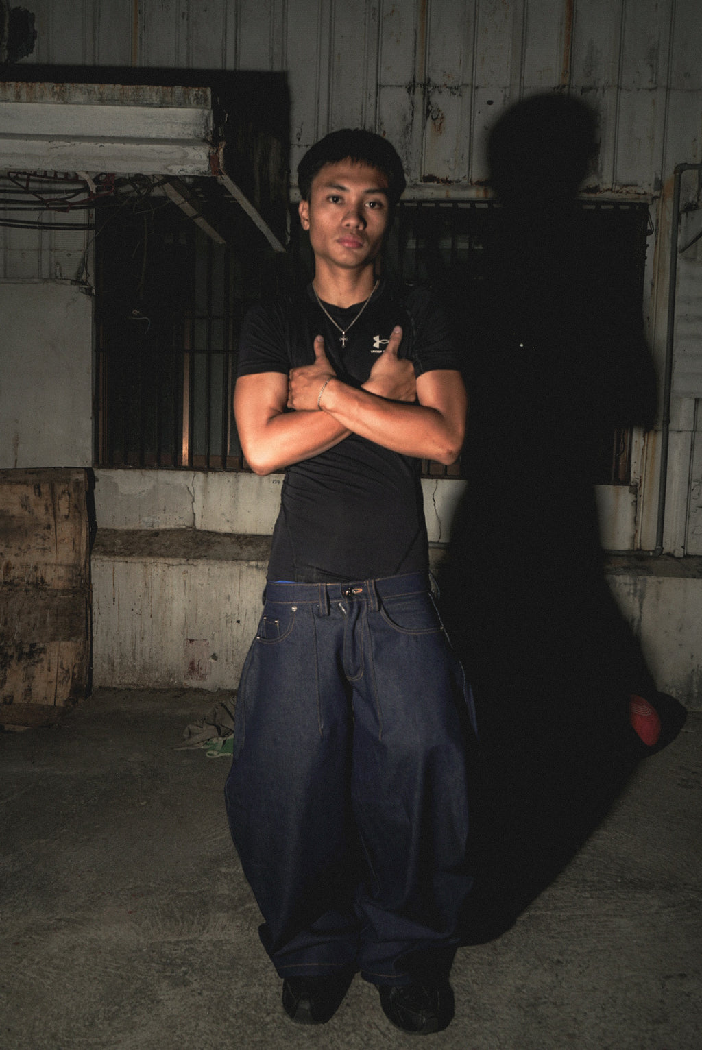 FORTE® HEAVY INDIGO BARREL RAW DENIM PANTS