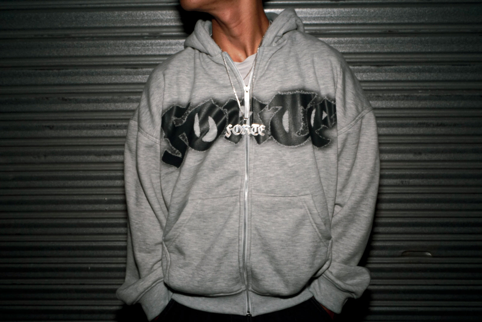 FORTE® - SPRAYED LOGO HOODIE
