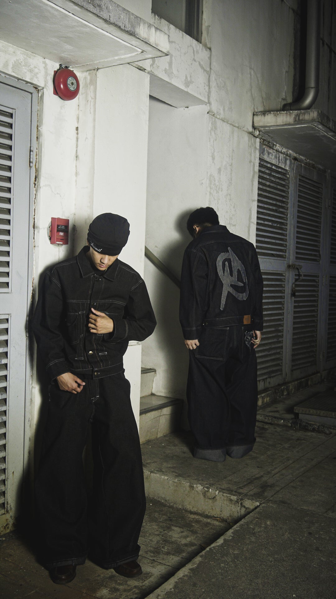 FORTE® HEAVY INDIGO BAGGY RAW DENIM PANTS