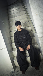 FORTE® HEAVY INDIGO BAGGY RAW DENIM PANTS