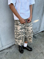 FORTE® Digital Camouflage Long Cargo Shorts