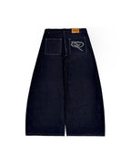 FORTE® HEAVY INDIGO BAGGY RAW DENIM PANTS
