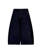 FORTE® HEAVY INDIGO BAGGY RAW DENIM PANTS
