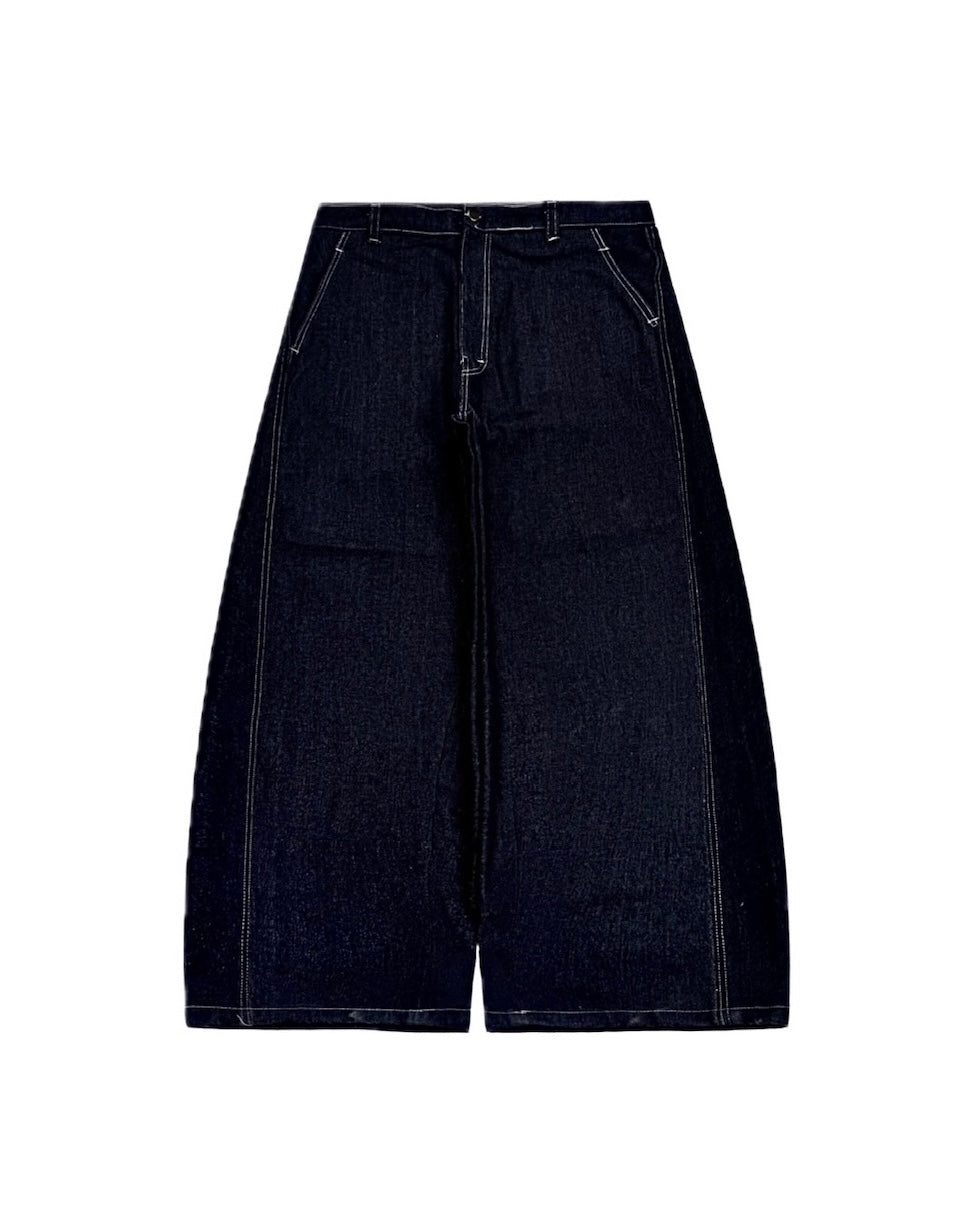 FORTE® HEAVY INDIGO BAGGY RAW DENIM PANTS
