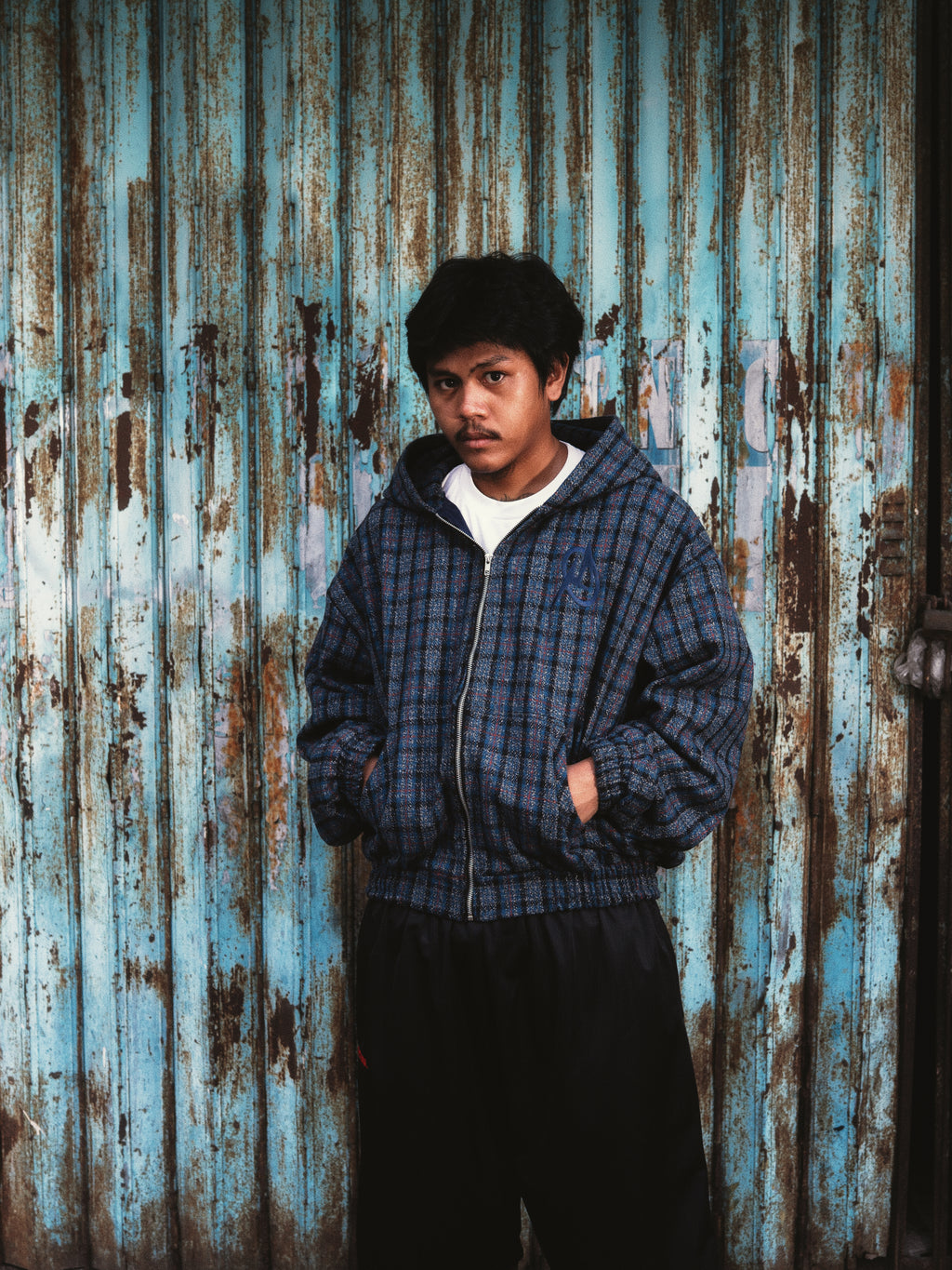 FORTE® - CHECKERED WOOL HOODIE