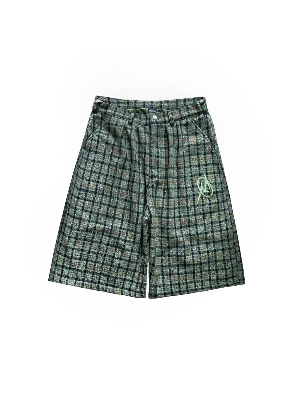 FORTE® - CHECKERED LONG PLEATED WOOL SHORT