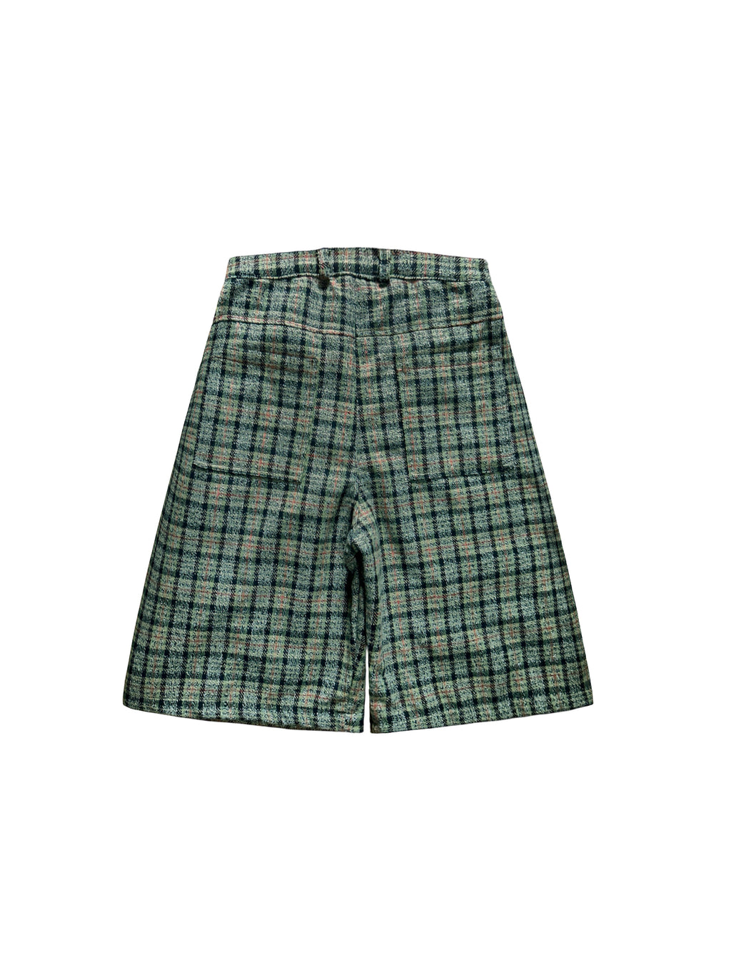 Forte Cloth FORTE® - CHECKERED LONG PLEATED WOOL SHORT