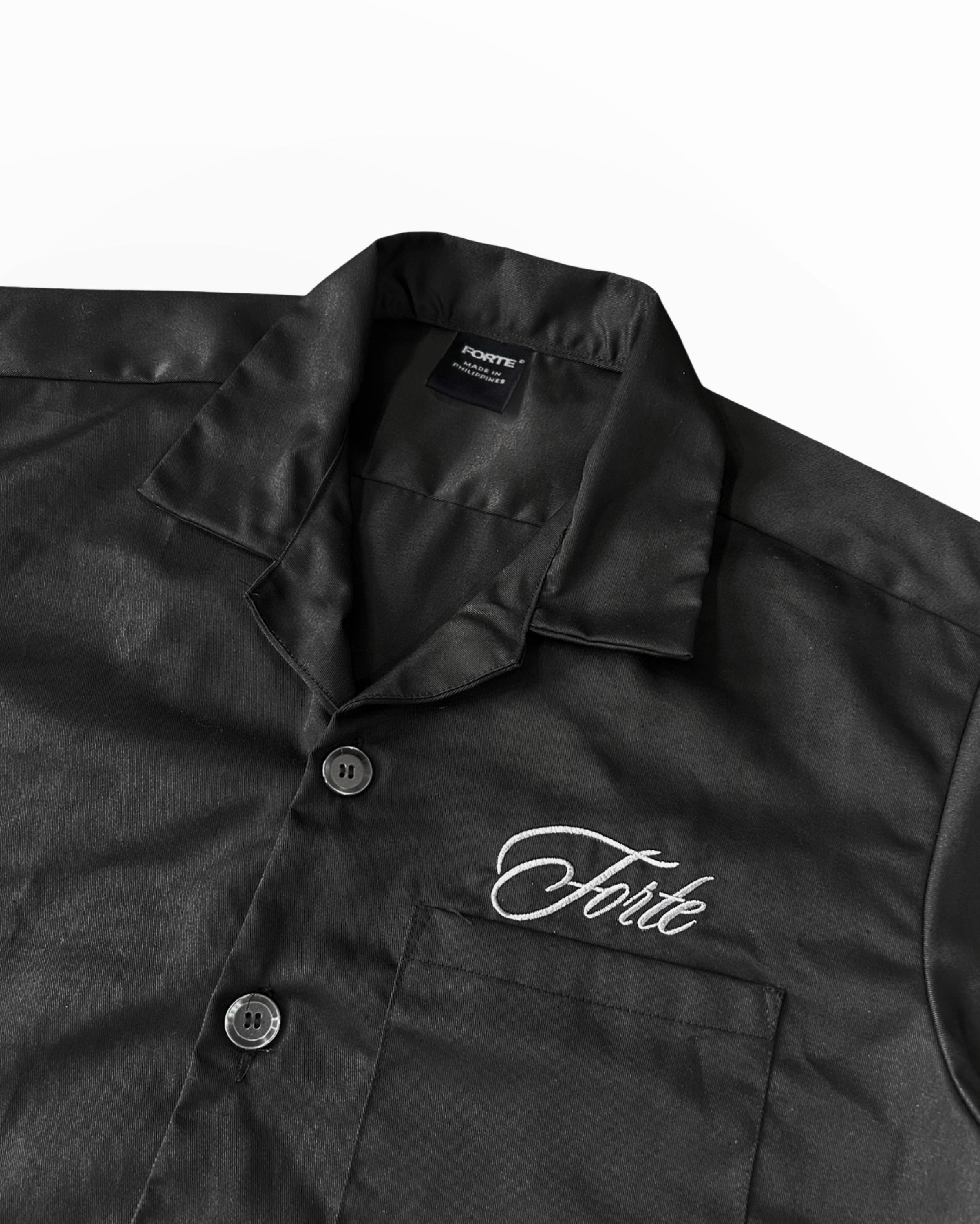 FORTE® - CURSIVE NOIR POLO